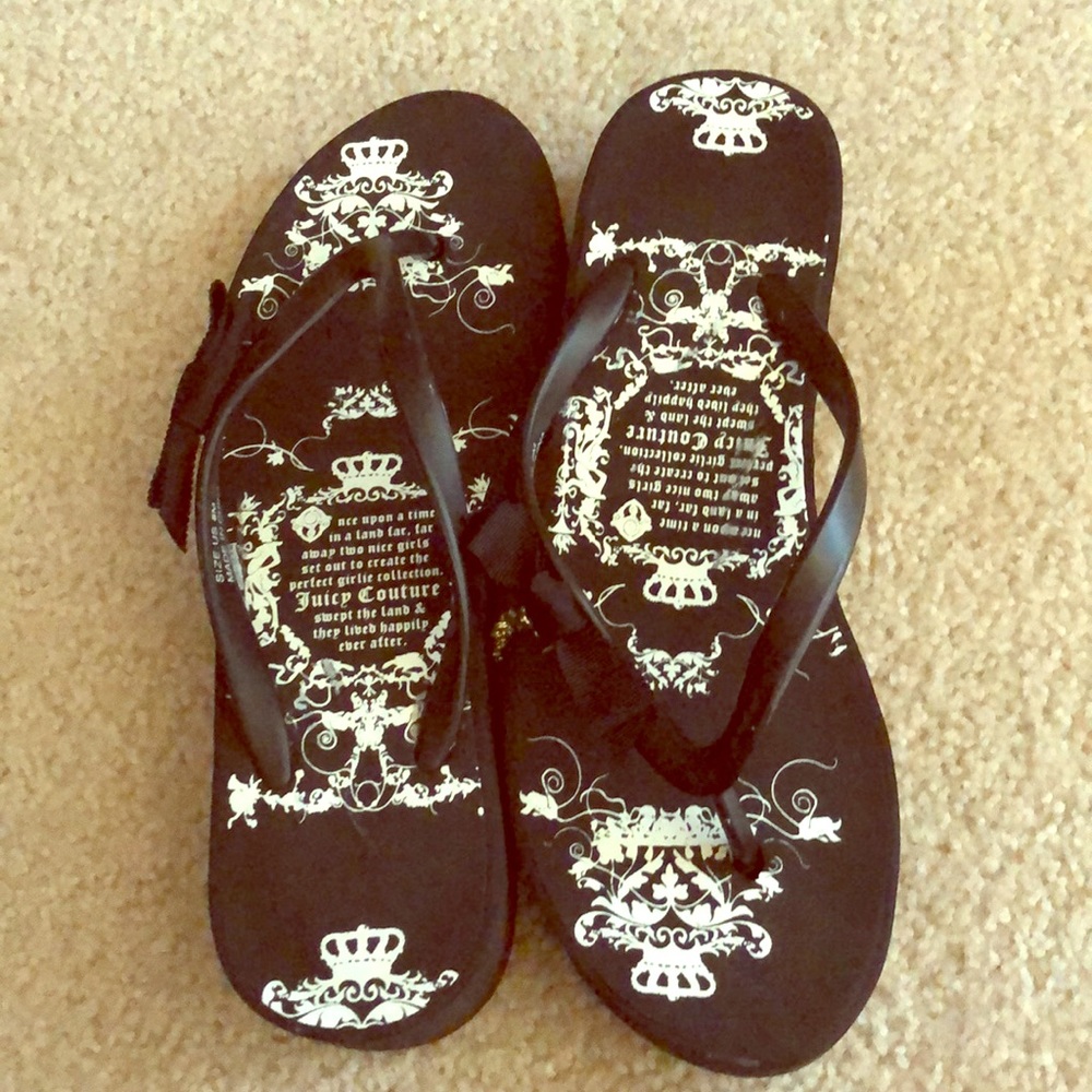 Juicy Couture flip flops